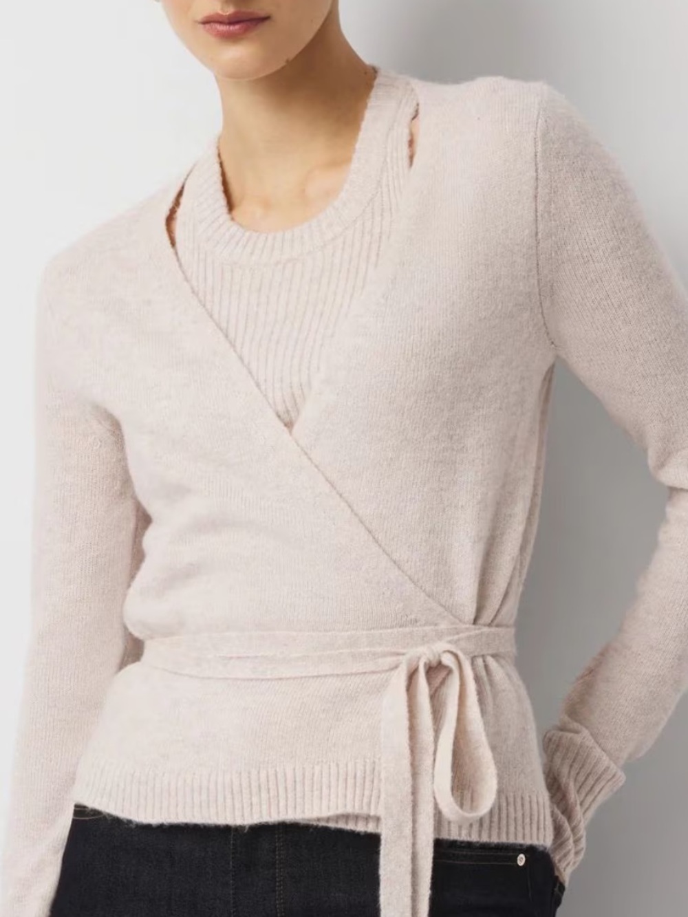White House Black Market Two-in-One Wrap Cardigan - Picture 6 of 7